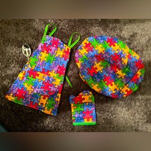 New Handmade American Girl Apron Set